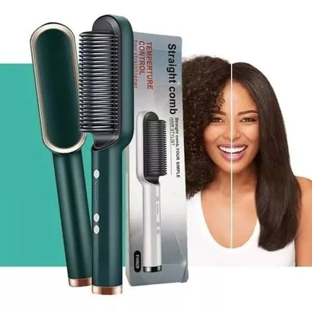 Cepillo alisador en cerámicCEPILLO ALISADOR EN CERÁMICA – Cabello Liso, Brillante y Sin Frizz en Minutos